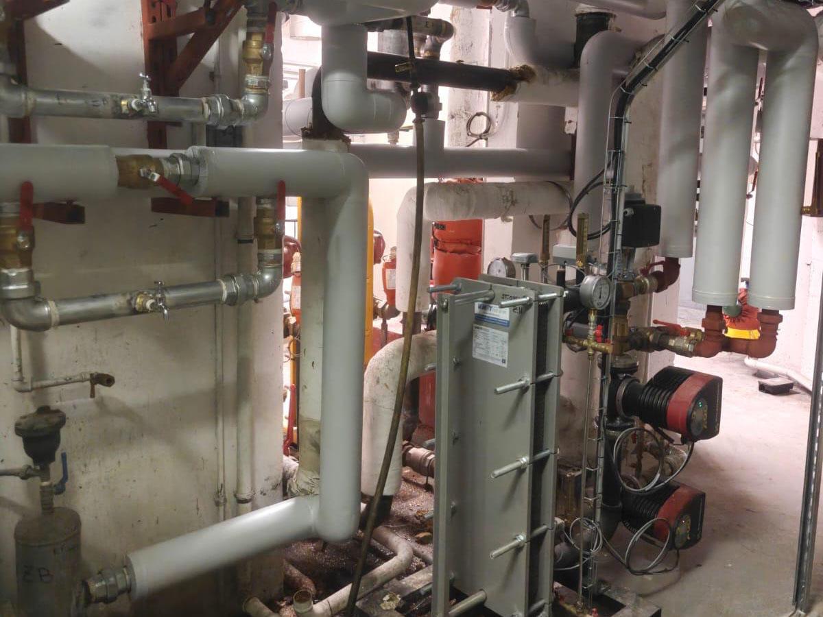 Une chaufferie collective dans une résidence