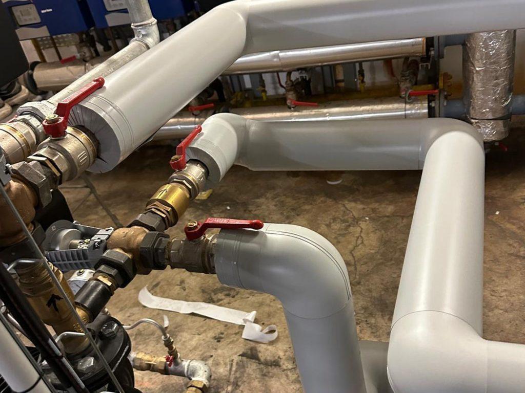 Calorifugeage d'une chaufferie collective à Pantin